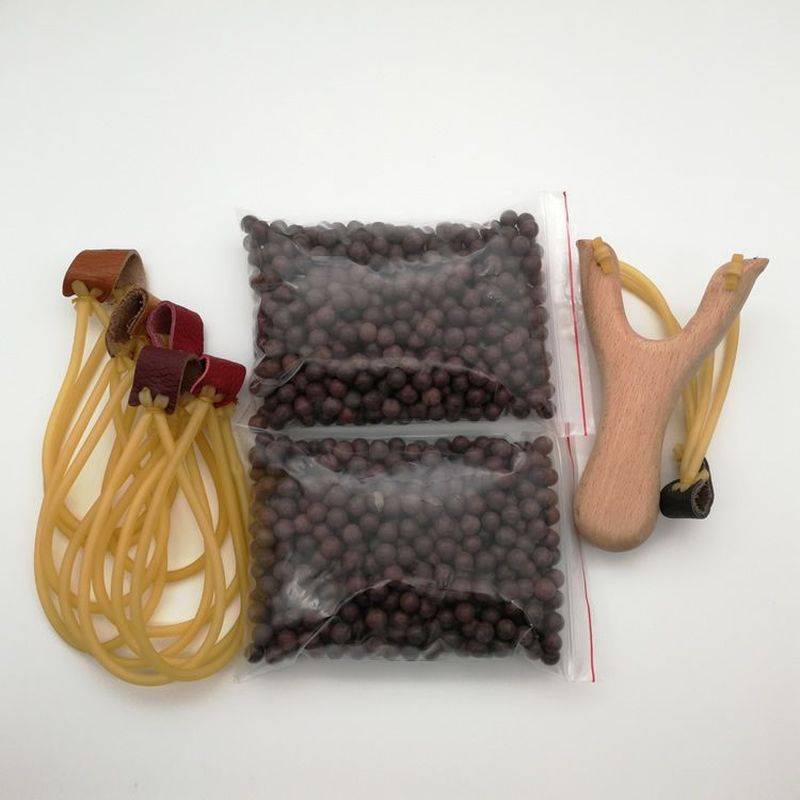 stainless steel (tangles) slingshot + 1,000 + 4 bands